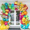 Mexican Fiesta Party Decorations, 144pcs Cinco De Mayo Balloon Arch Garland Kit, Cactus Llama Sombrero Explosion Star Foil Balloons Kit for Taco Twosday Carnival Baby Shower Birthday Party